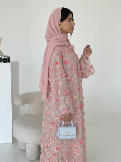 Safira Floral Abaya Set - Nour Modesty