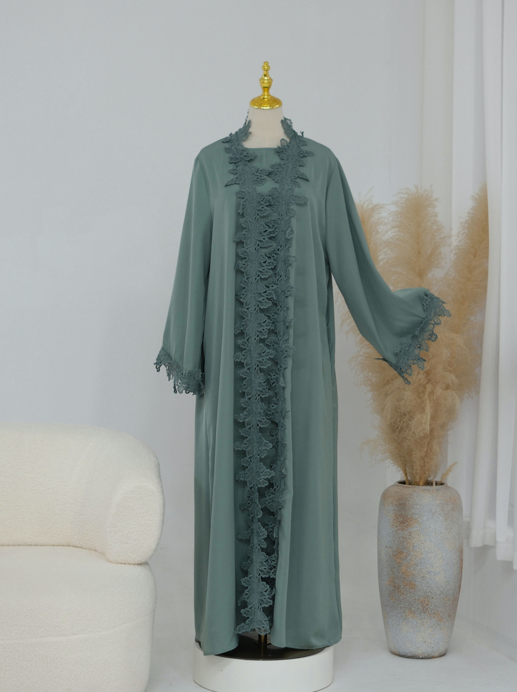 Amelie Lace Abaya Set - Nour Modesty