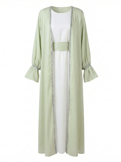 Luxury Abaya Set Green