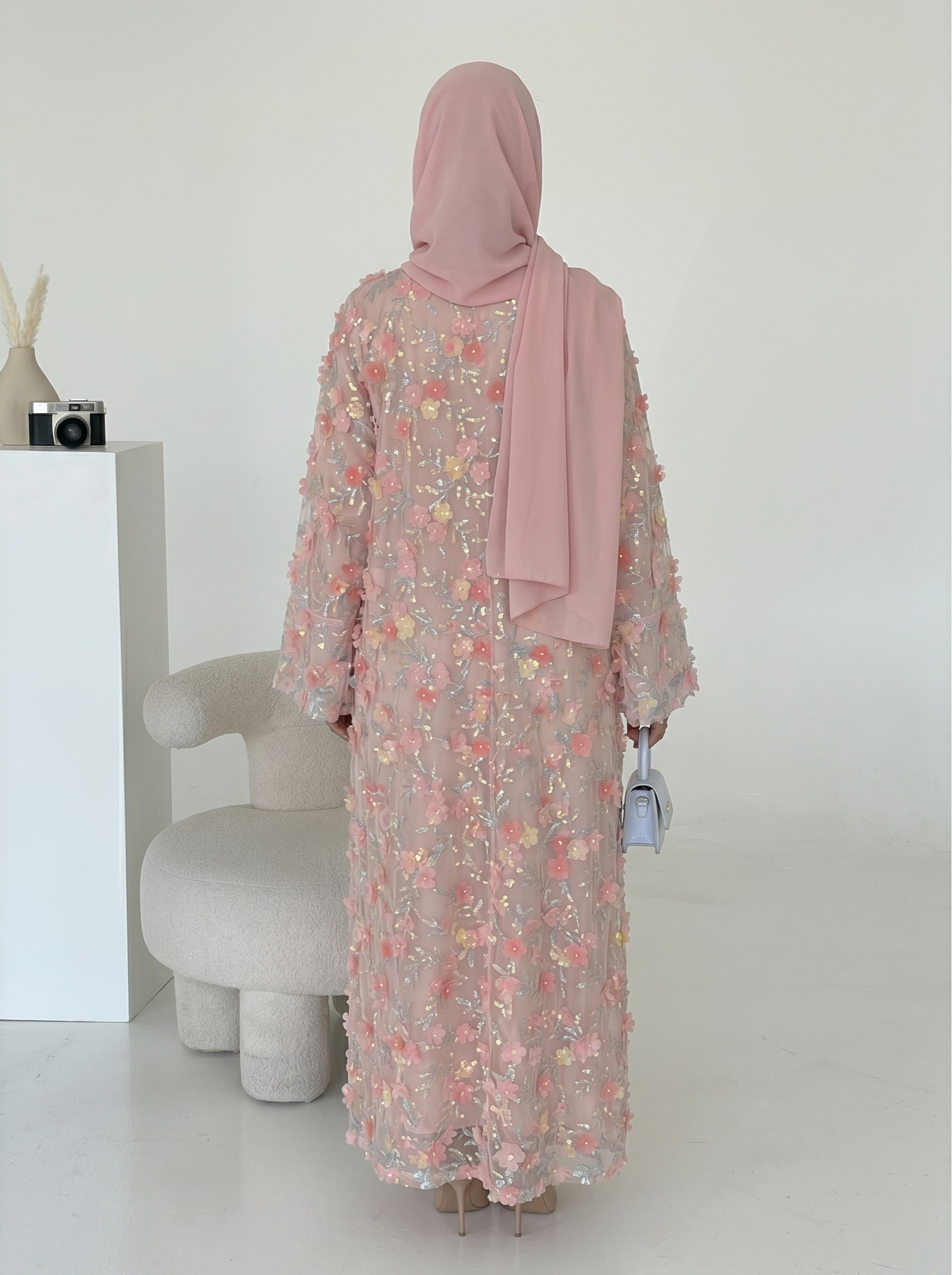 Safira Floral Abaya Set - Nour Modesty