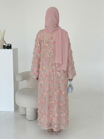 Safira Floral Abaya Set - Nour Modesty