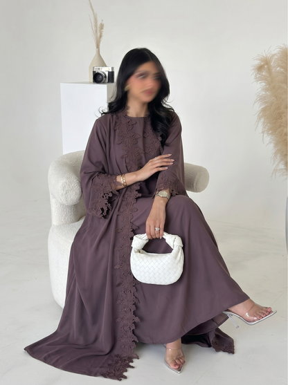 Amelie Lace Abaya Set - Nour Modesty