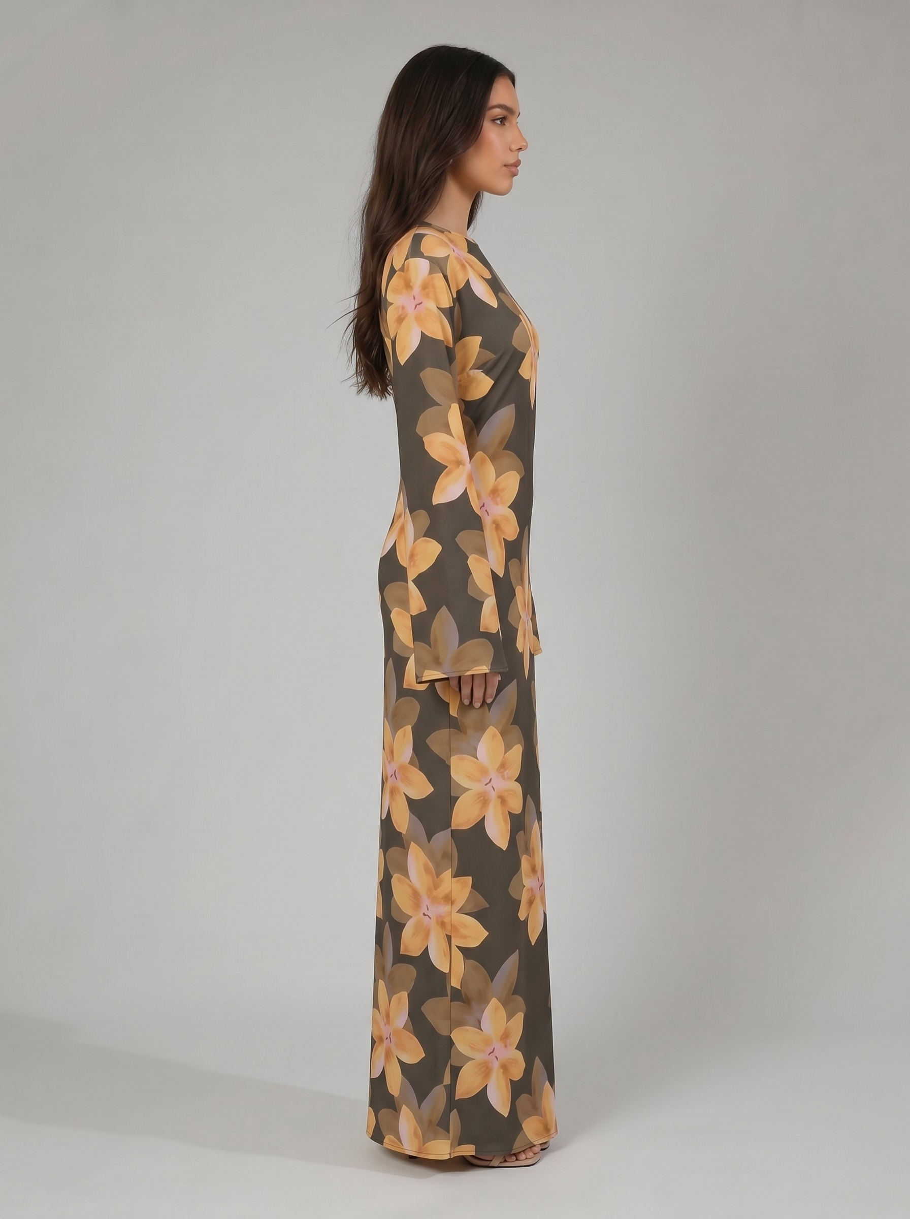 Sana Floral Maxi Dress - Nour Modesty