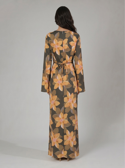 Sana Floral Maxi Dress - Nour Modesty