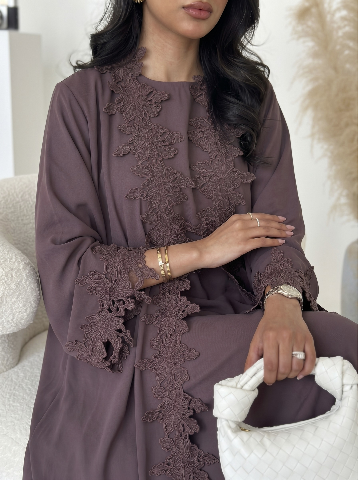 Amelie Lace Abaya Set - Nour Modesty
