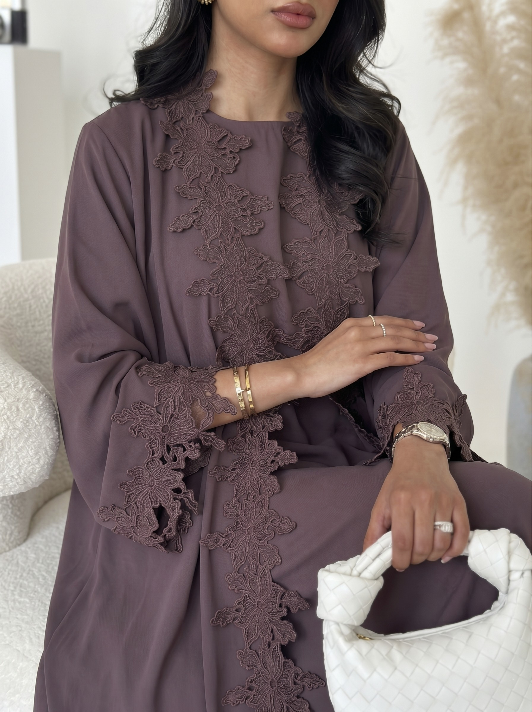 Amelie Lace Abaya Set - Nour Modesty