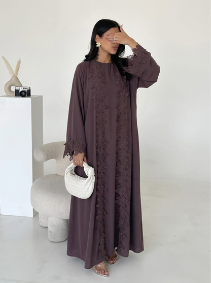 Amelie Lace Abaya Set - Nour Modesty