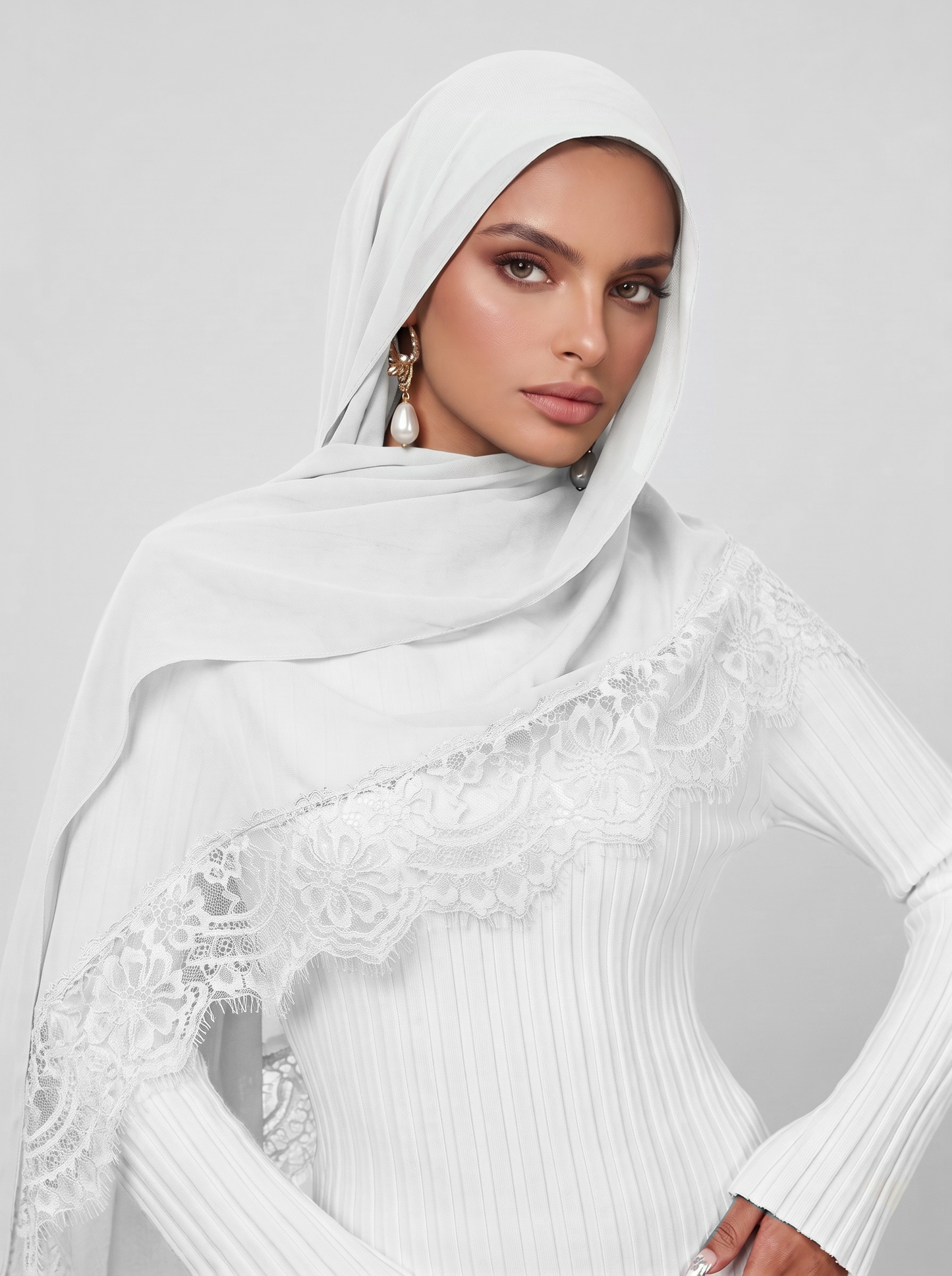 Lace Modal Hijab