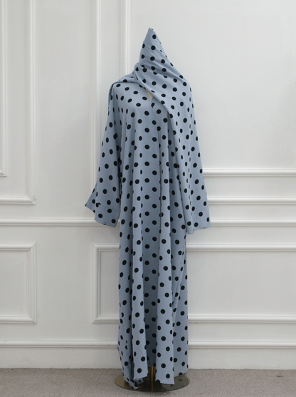 Polka Dot Abaya Set - Nour Modesty
