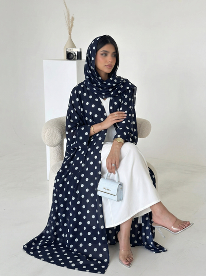 Polka Dot Abaya Set - Nour Modesty