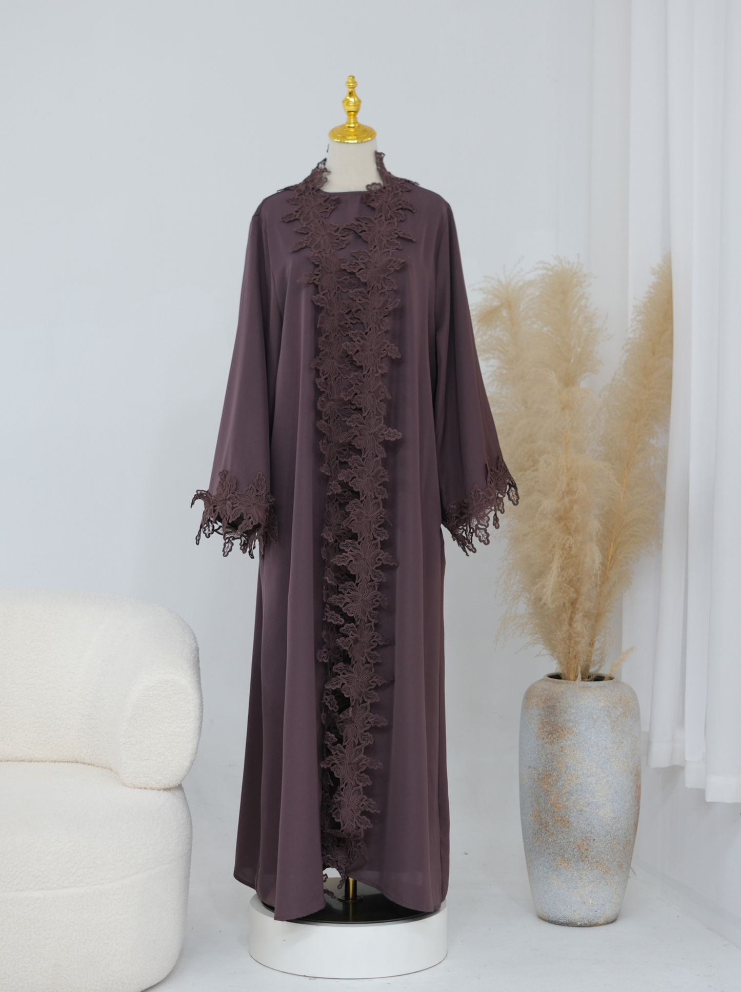 Amelie Lace Abaya Set - Nour Modesty