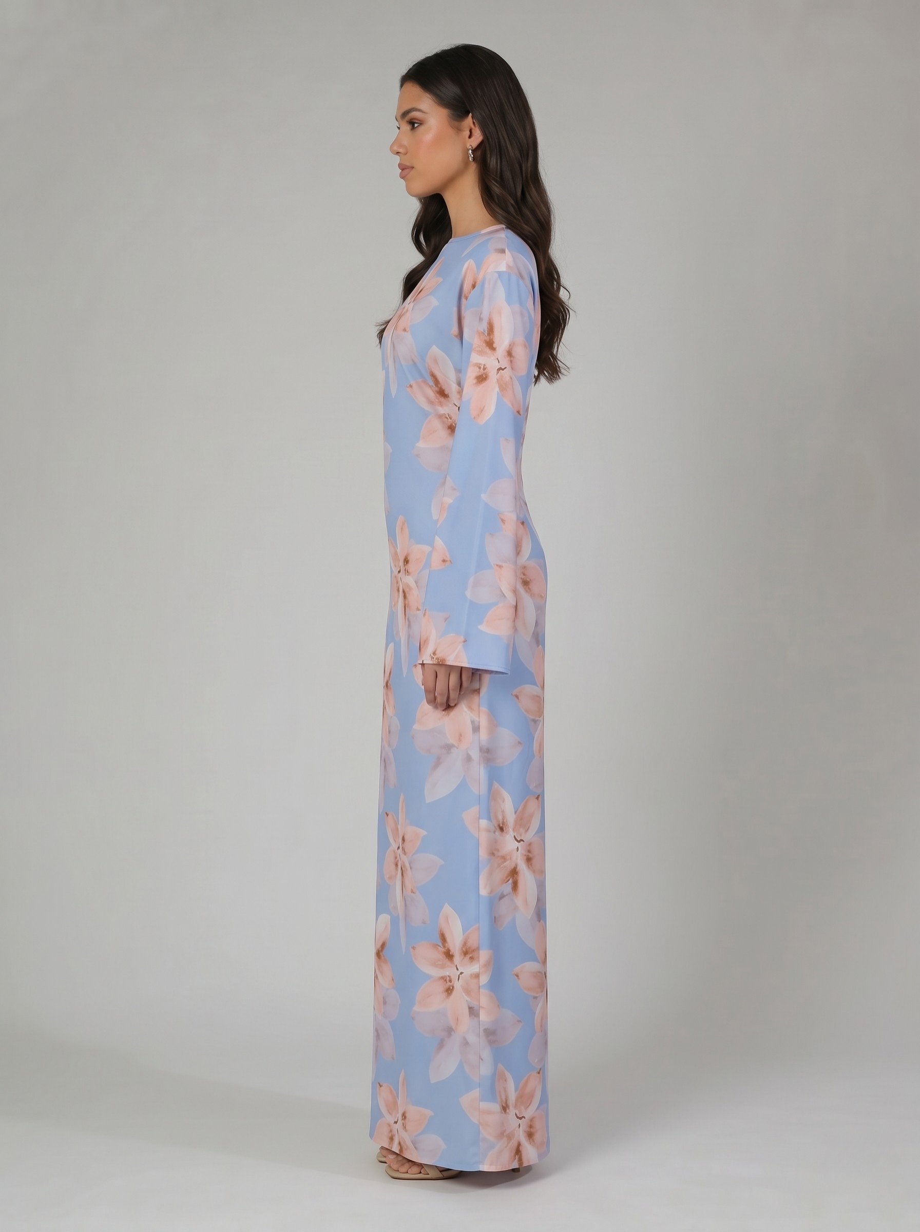 Sana Floral Maxi Dress - Nour Modesty