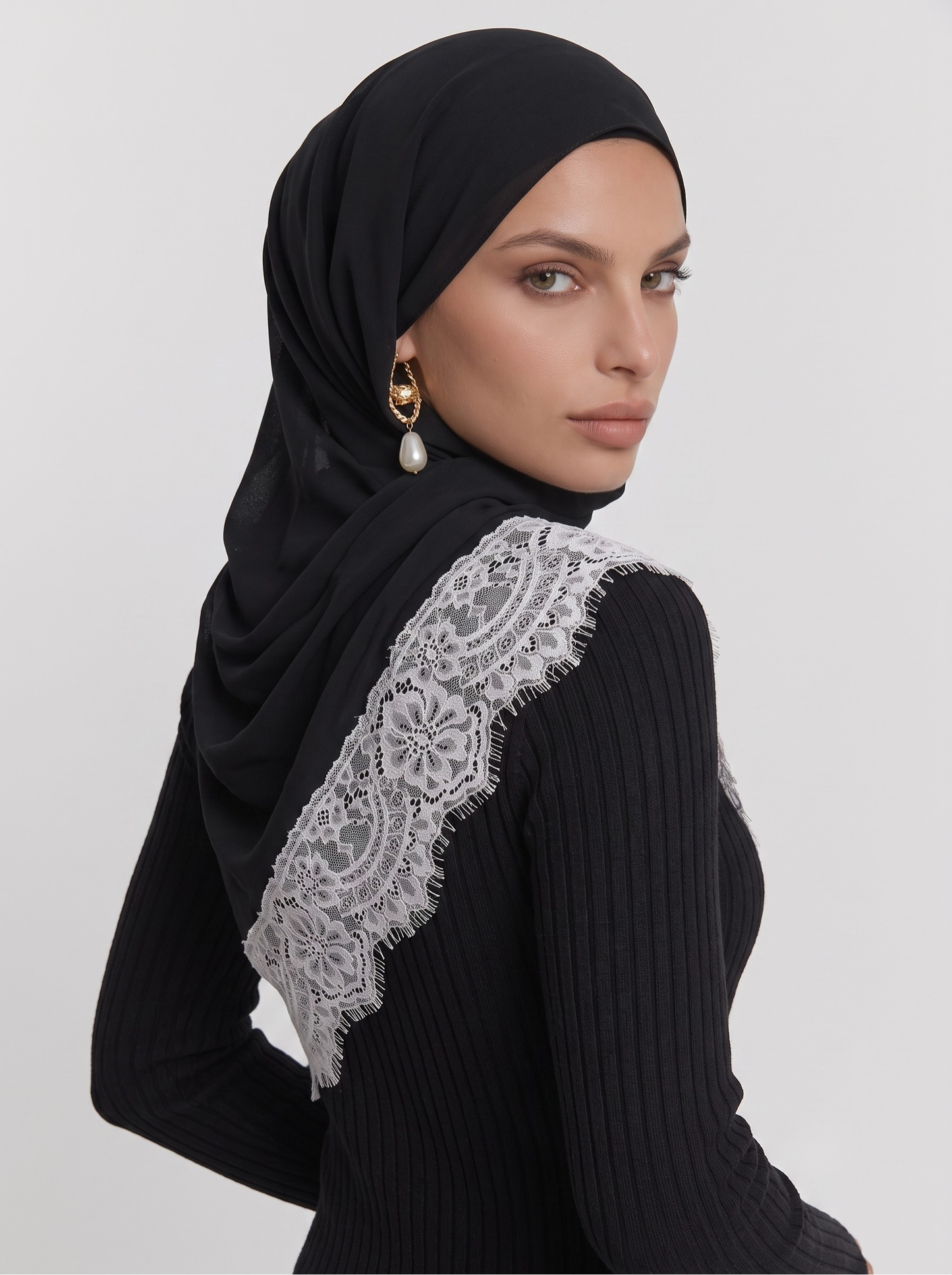 Lace Modal Hijab
