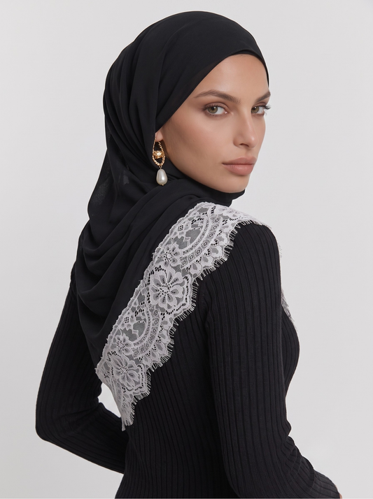 Lace Modal Hijab - Nour Modesty