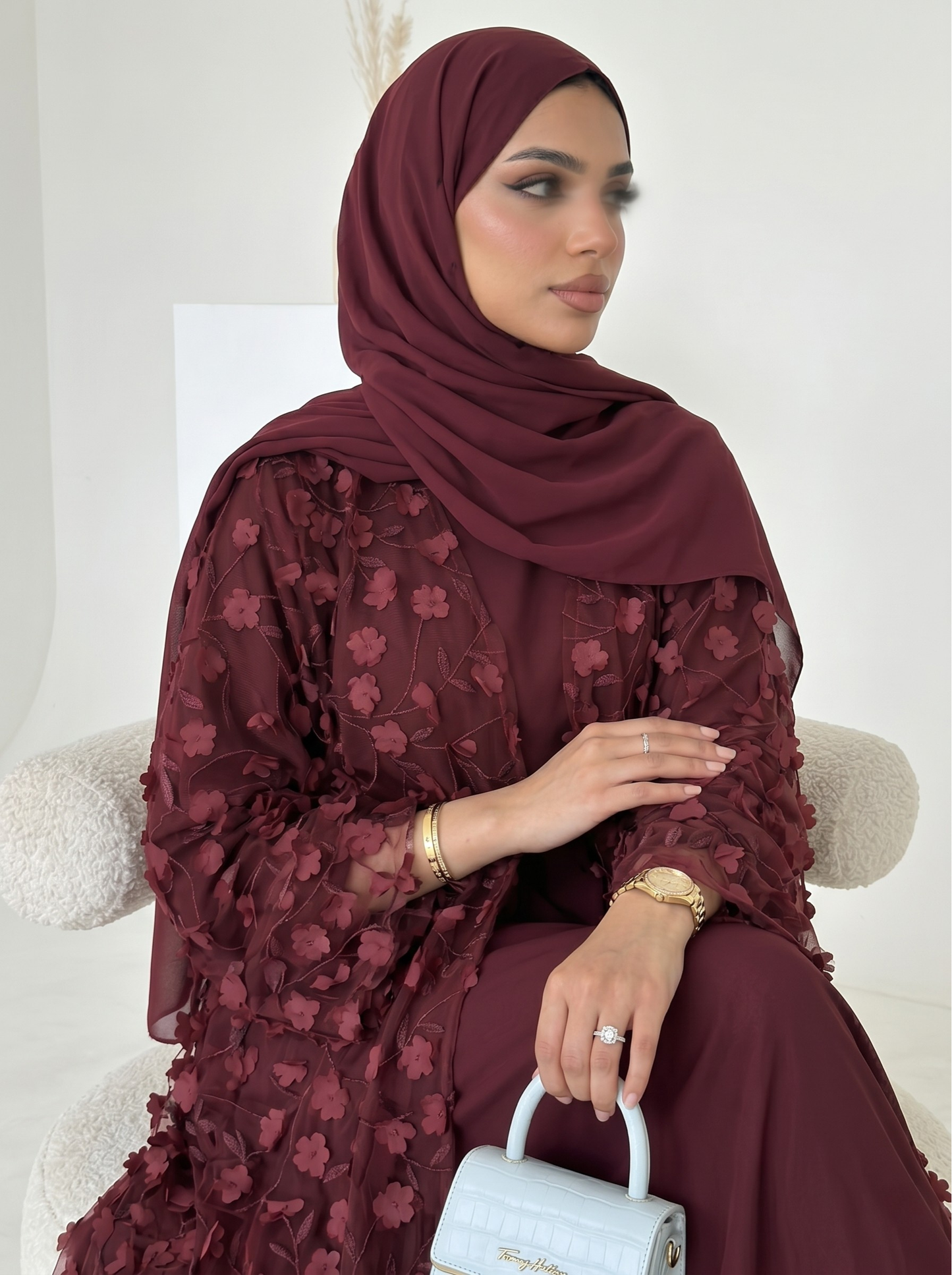 Safira Floral Abaya Set - Nour Modesty