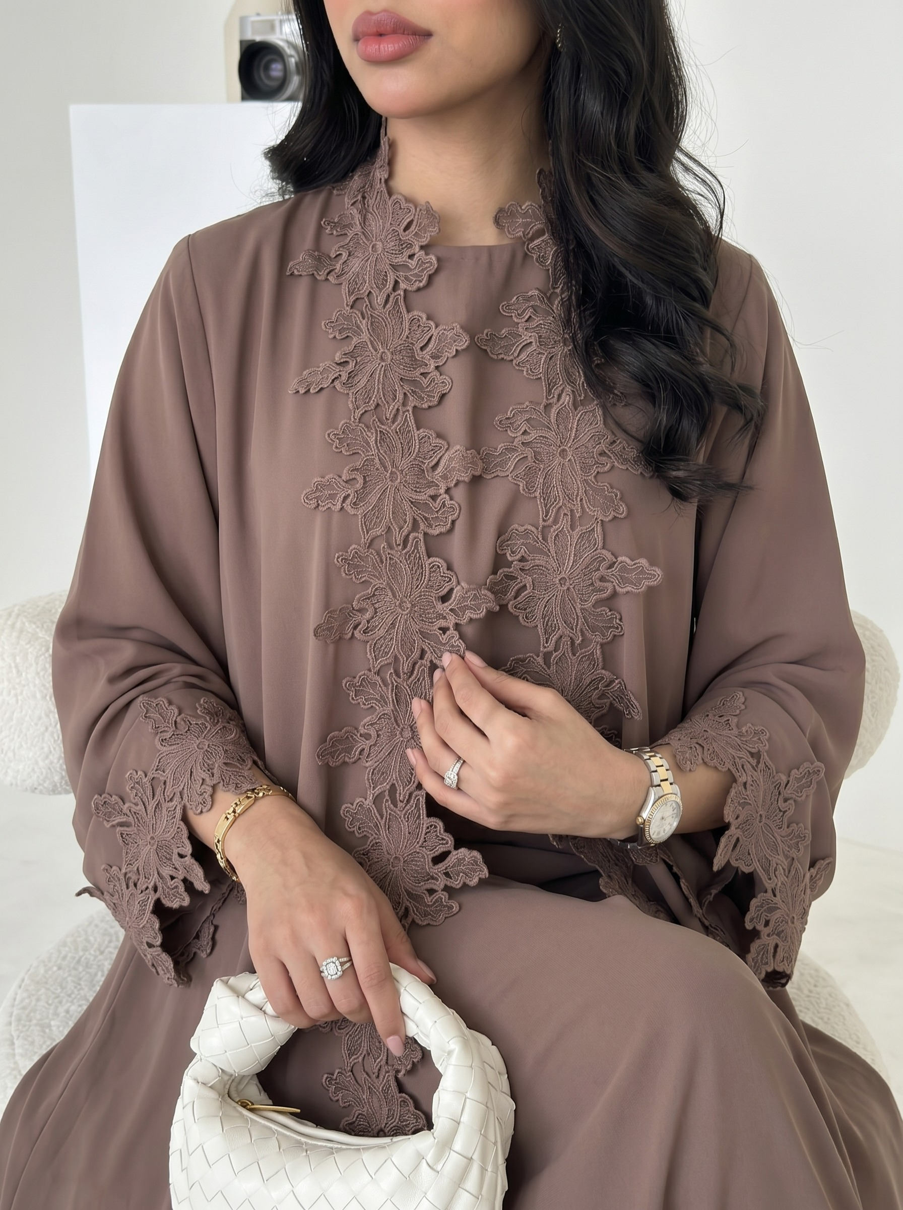 Amelie Lace Abaya Set - Nour Modesty