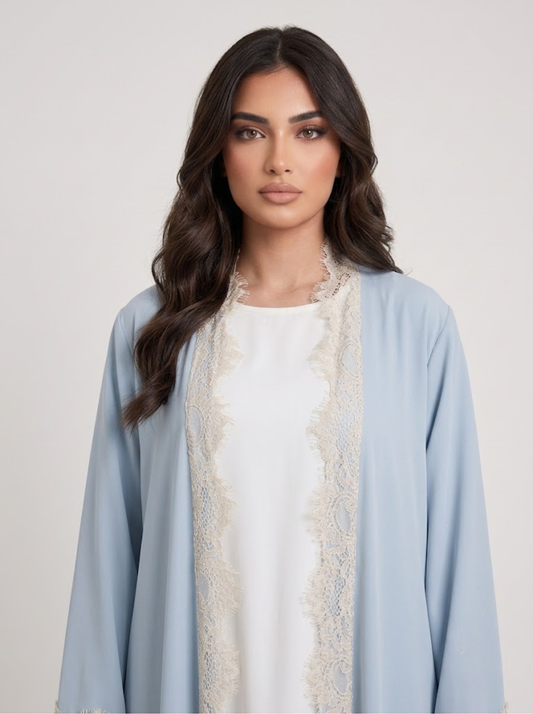 Lujain Lace Abaya - Nour Modesty