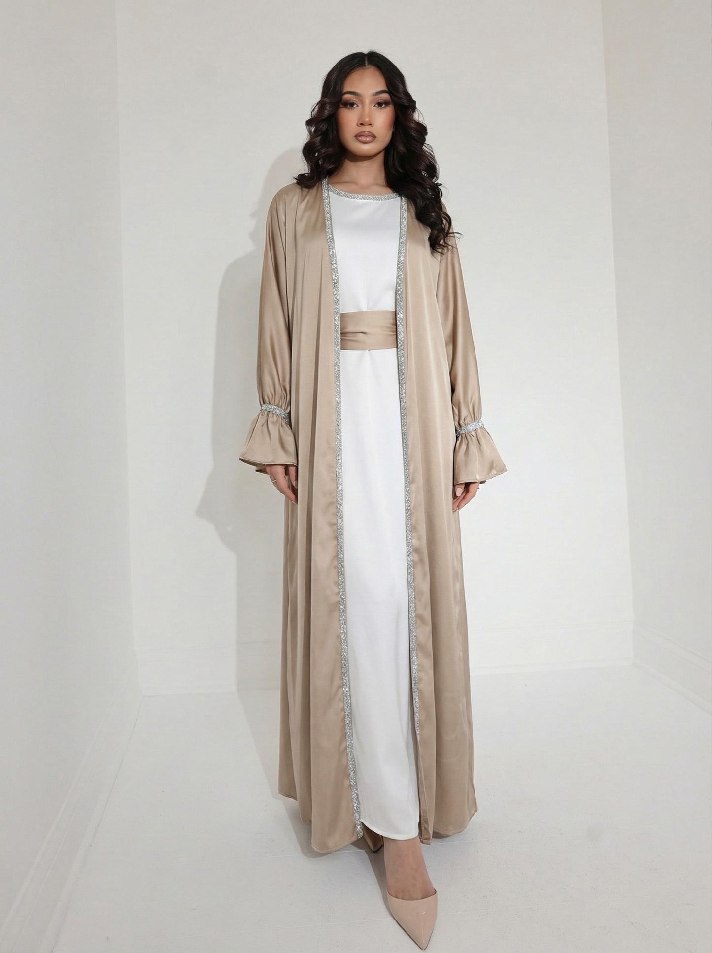 Luxury Abaya Set Green