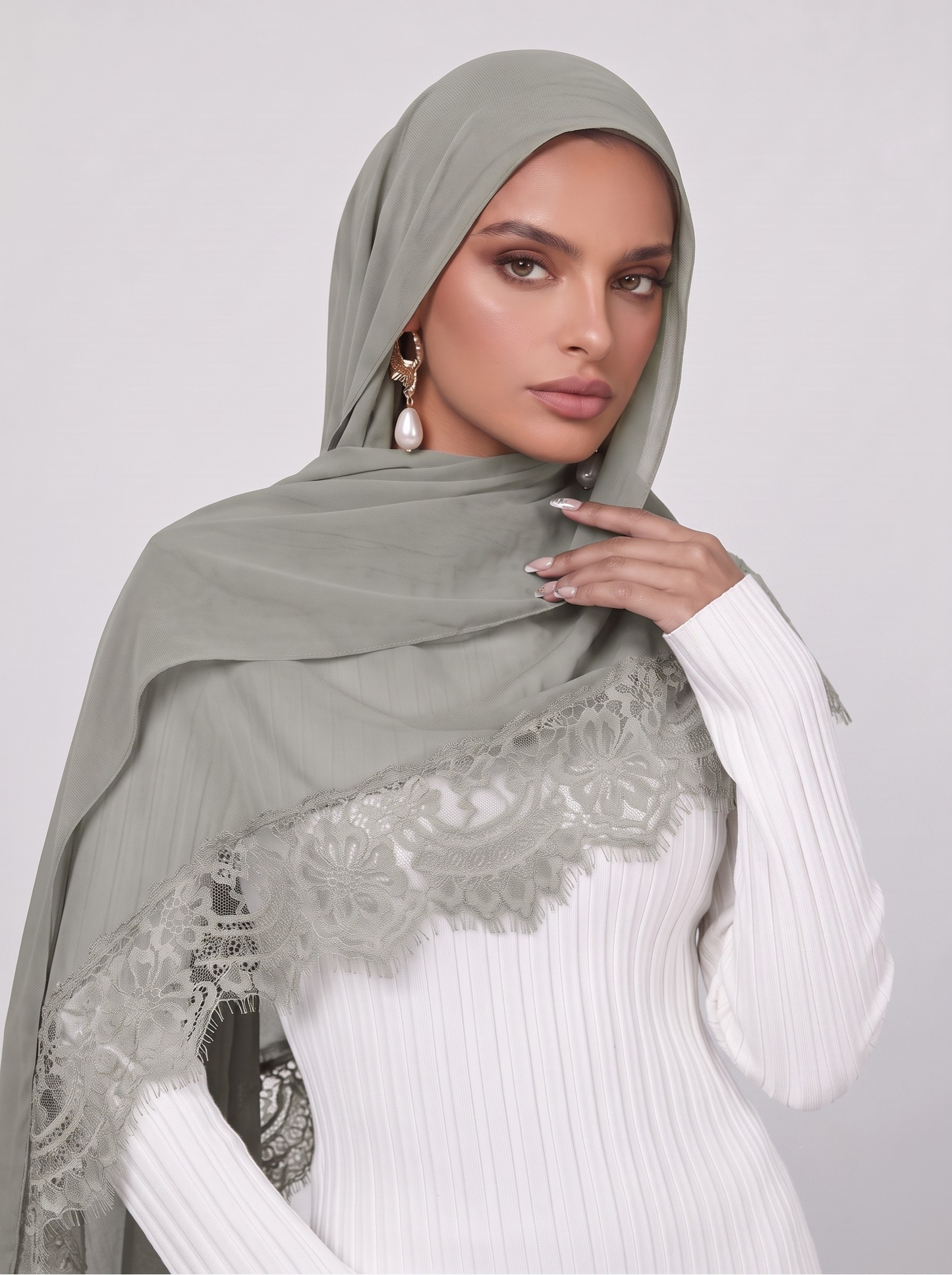 Lace Modal Hijab