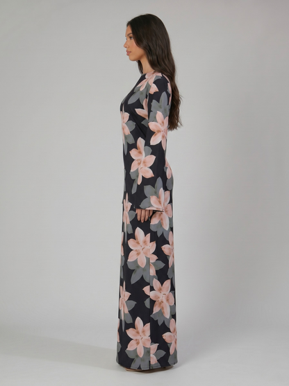 Sana Floral Maxi Dress - Nour Modesty