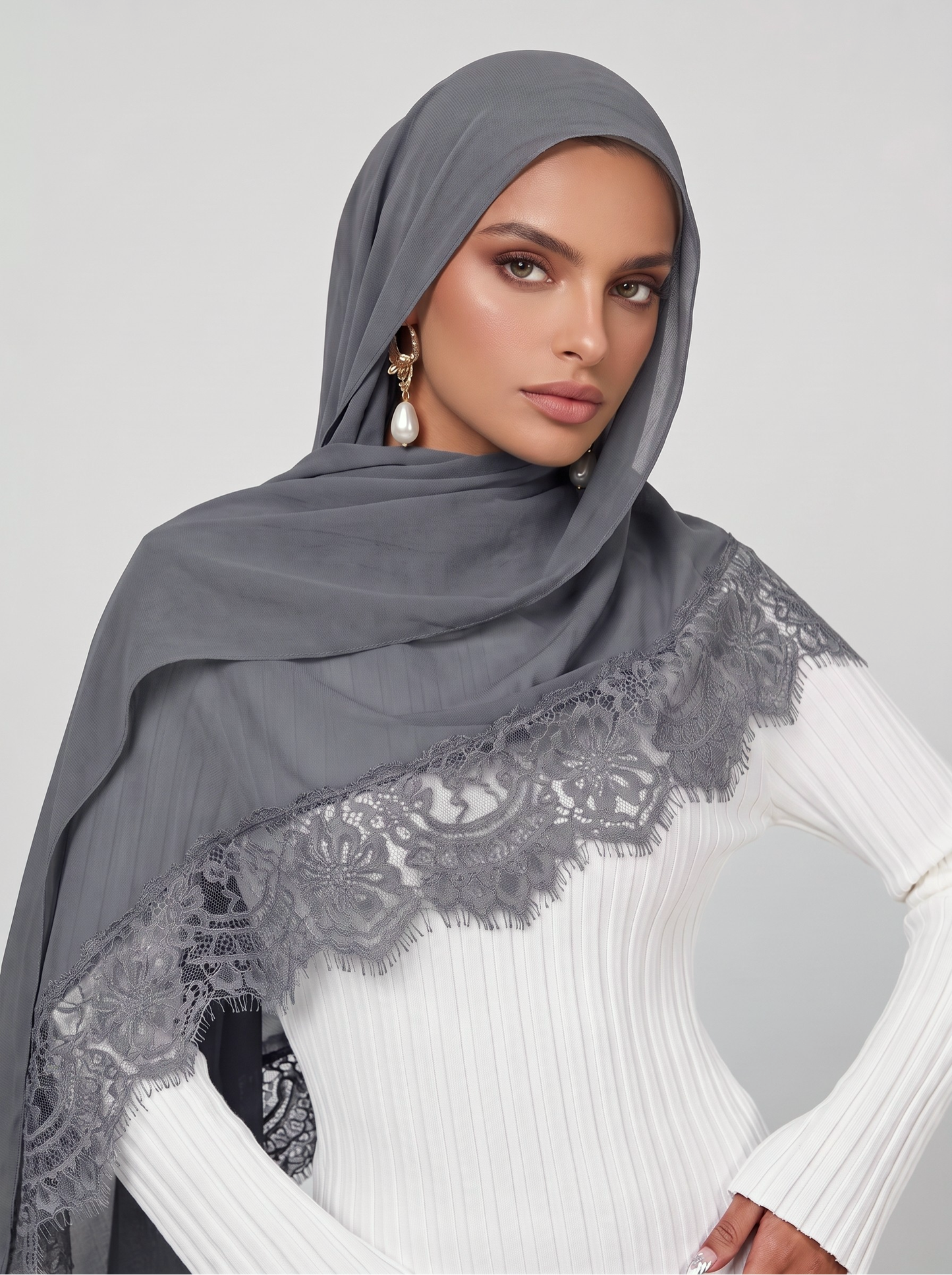 Lace Modal Hijab