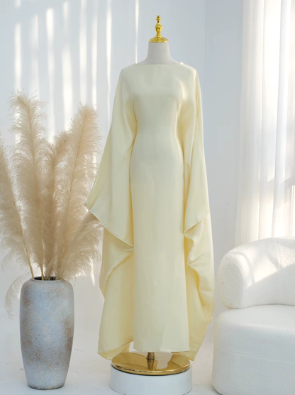 Shimmer Butterfly Abaya Rose - Nour Modesty