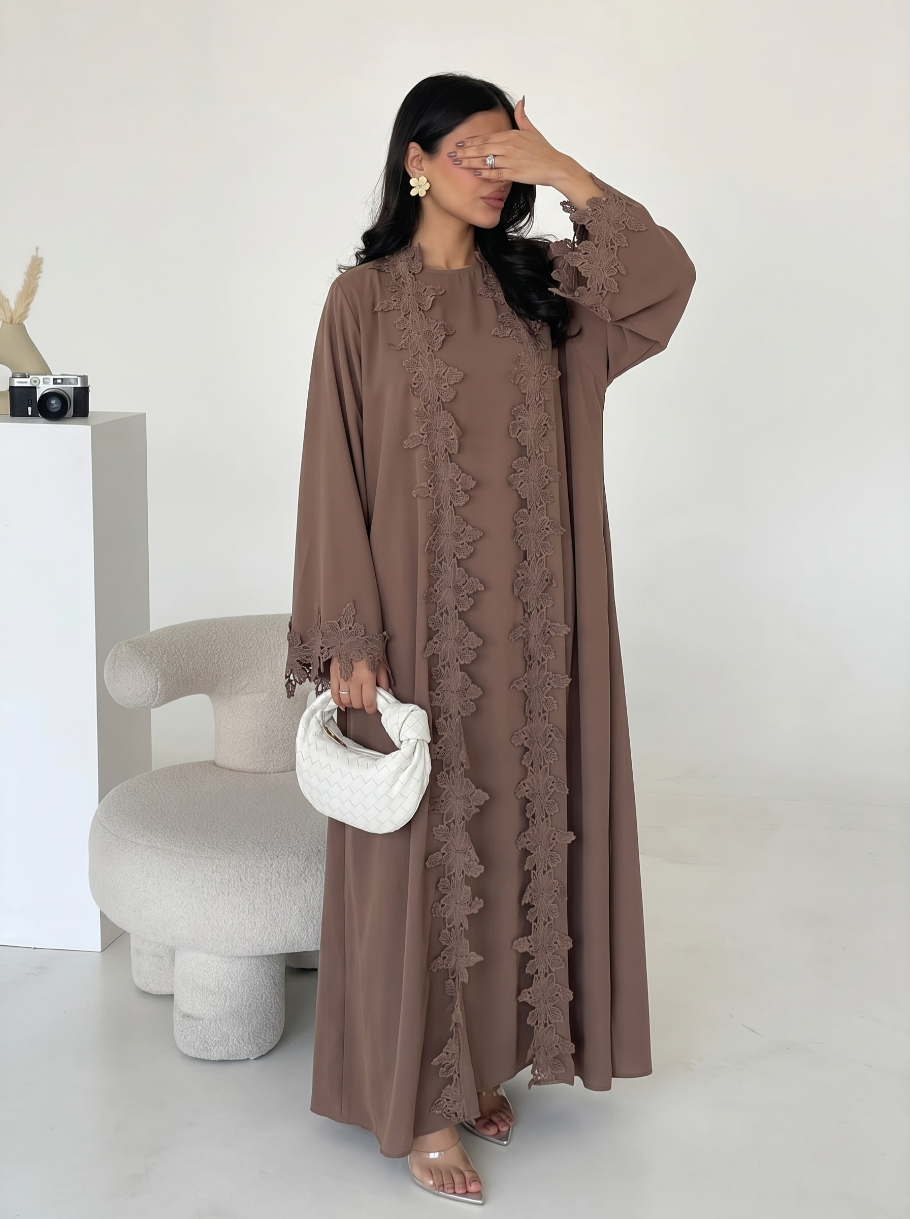 Amelie Lace Abaya Set - Nour Modesty