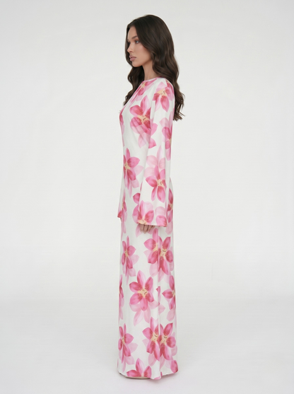 Sana Floral Maxi Dress - Nour Modesty