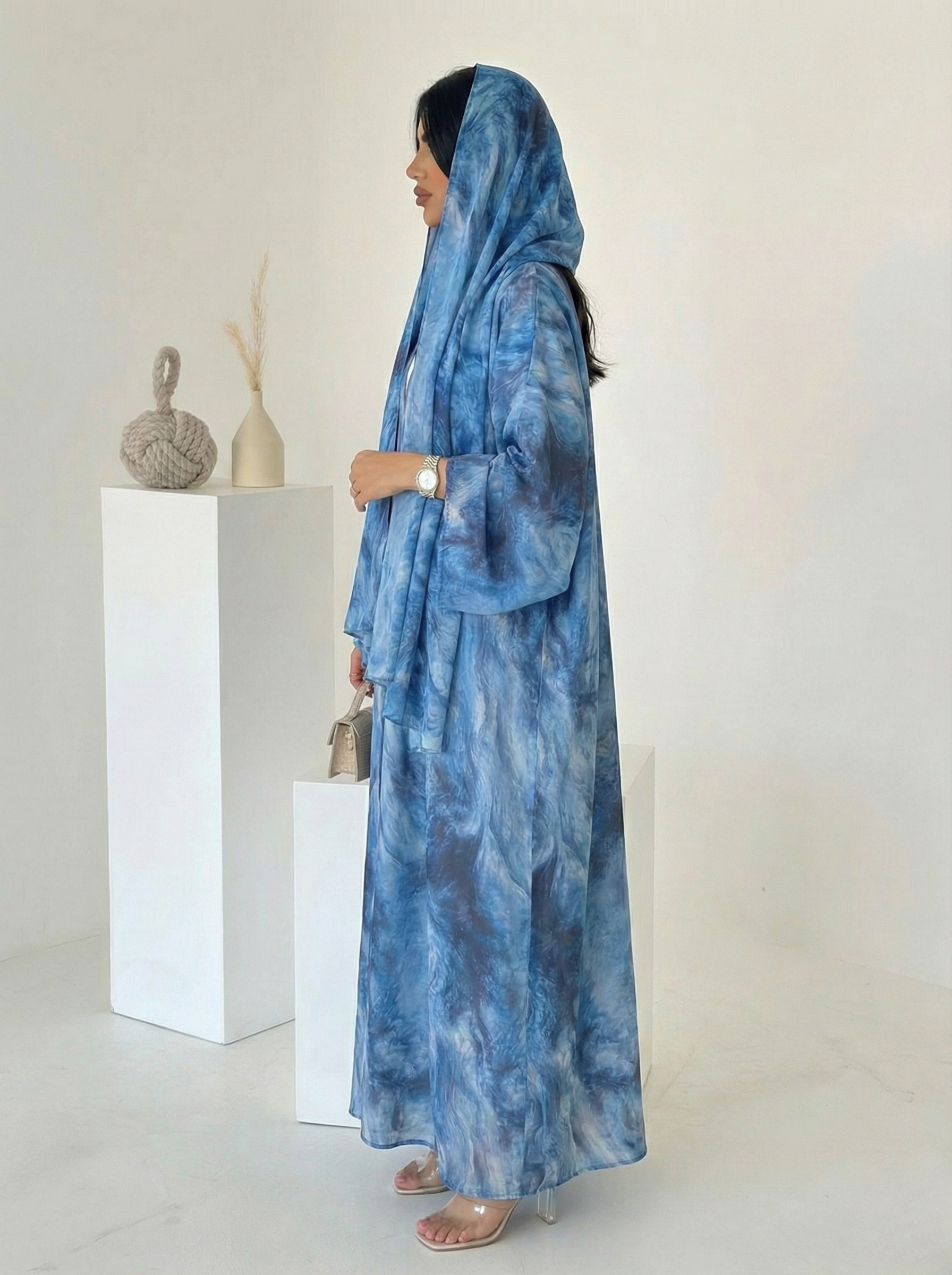 Elara Watercolor Abaya - Nour Modesty