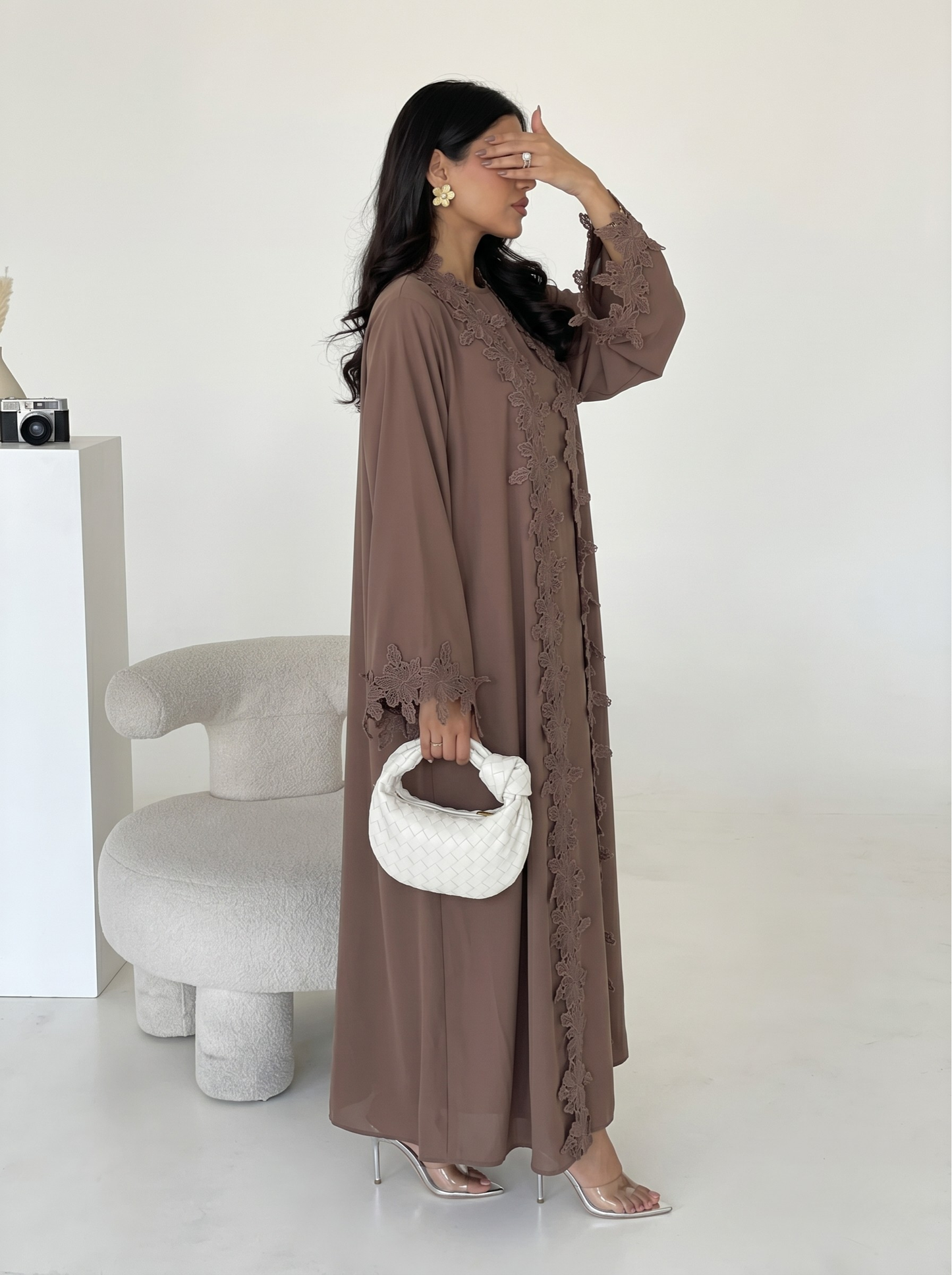 Amelie Lace Abaya Set - Nour Modesty