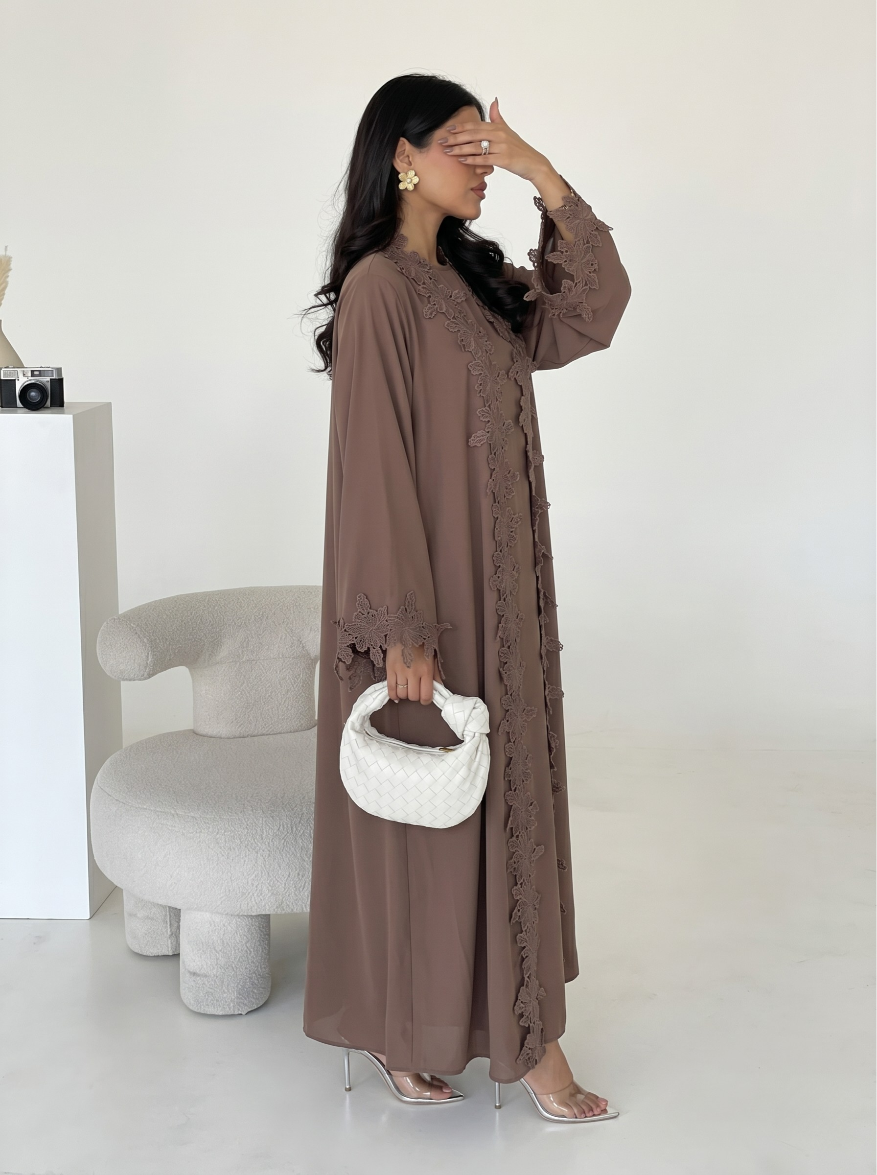 Amelie Lace Abaya Set - Nour Modesty