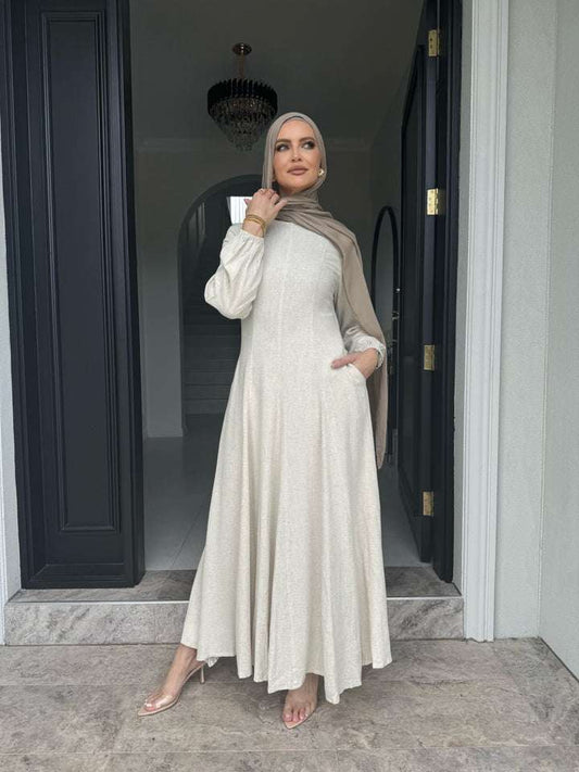 Amara Linen Dress - Klay