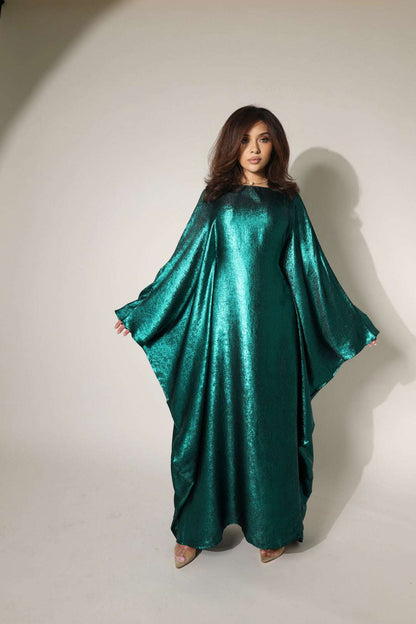 Luxury Butterfly Abaya Brown