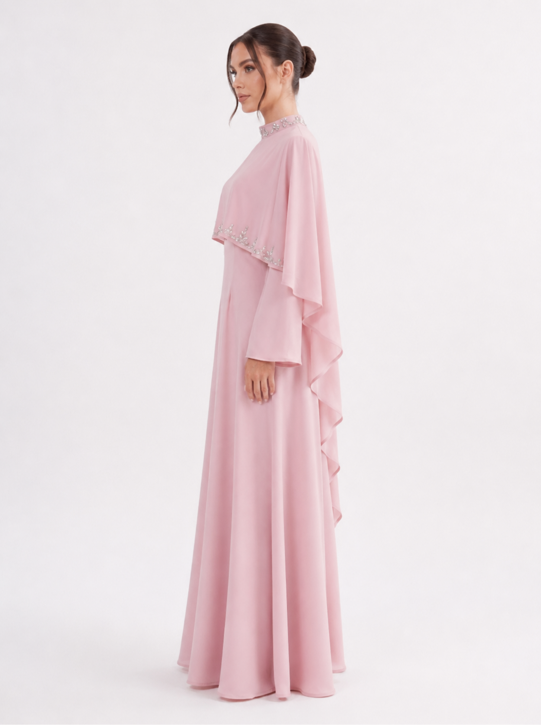 Elyse Cape Dress - Nour Modesty