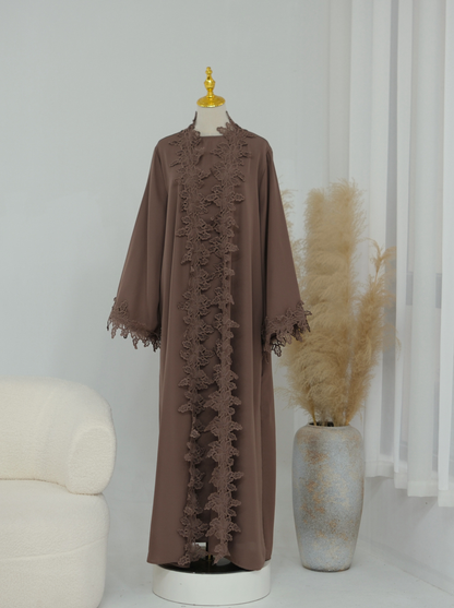 Amelie Lace Abaya Set - Nour Modesty