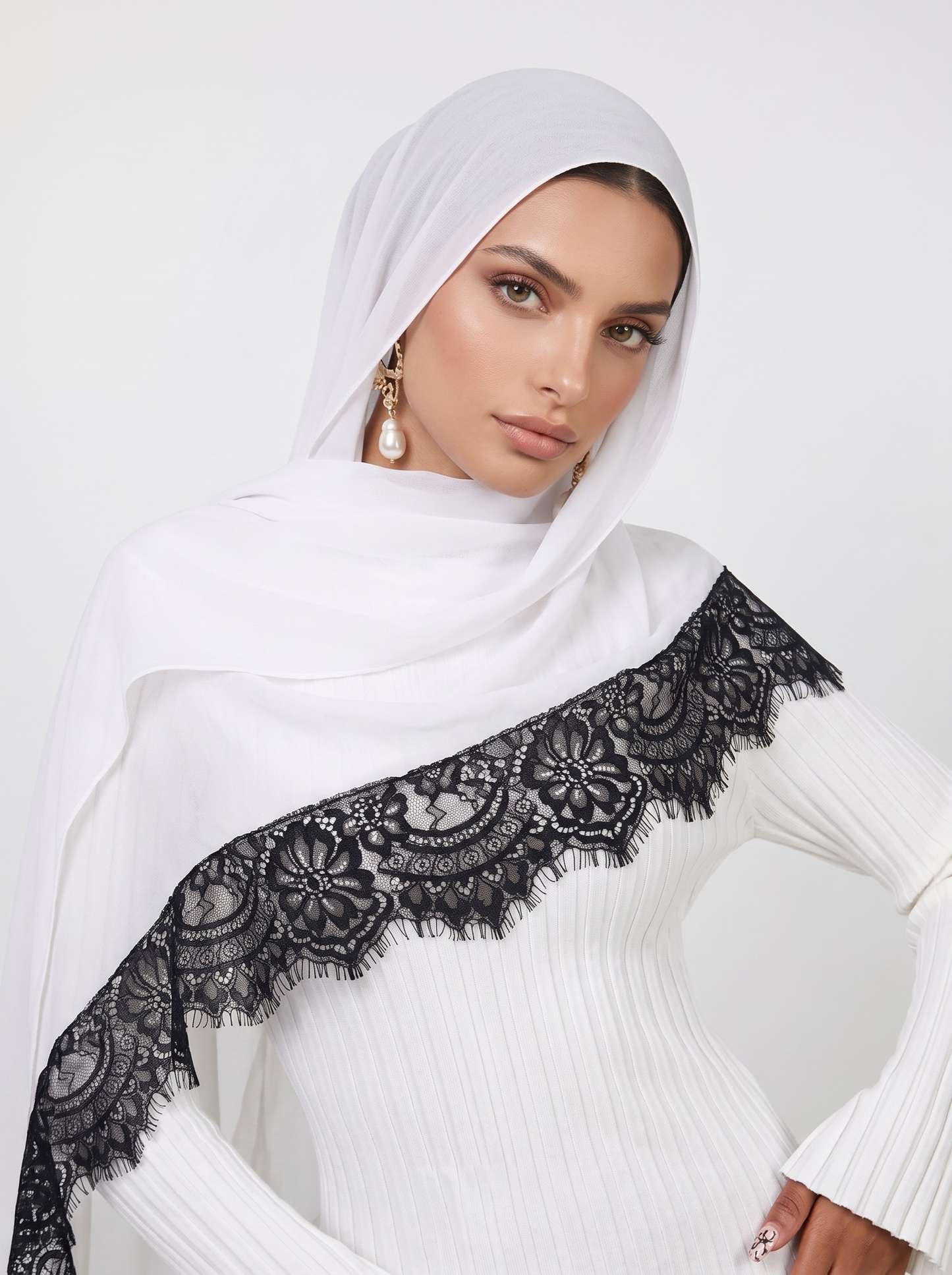 Lace Modal Hijab