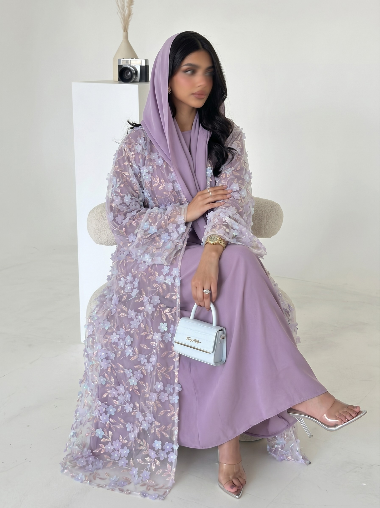 Safira Floral Abaya Set - Nour Modesty