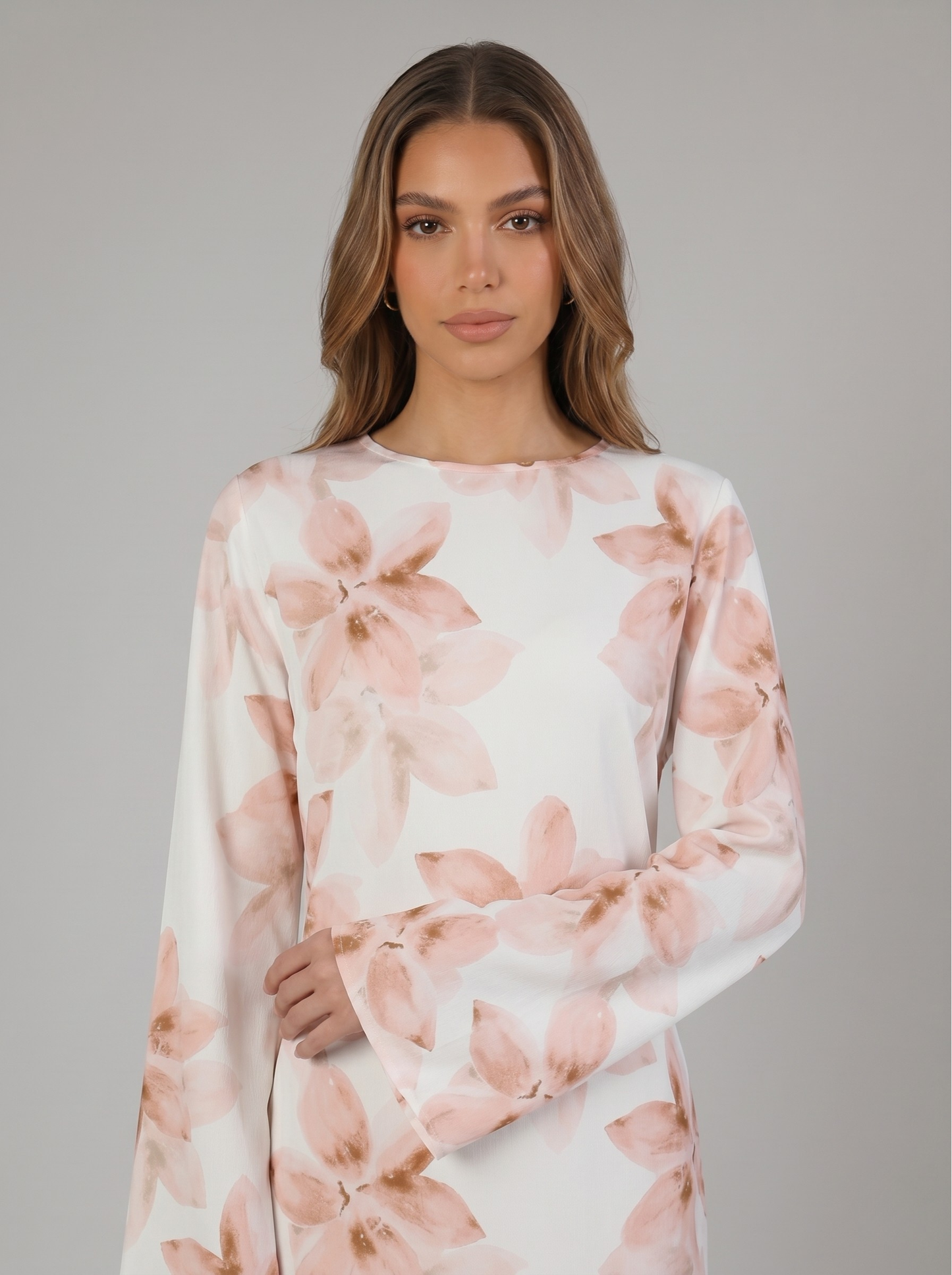 Sana Floral Maxi Dress - Nour Modesty