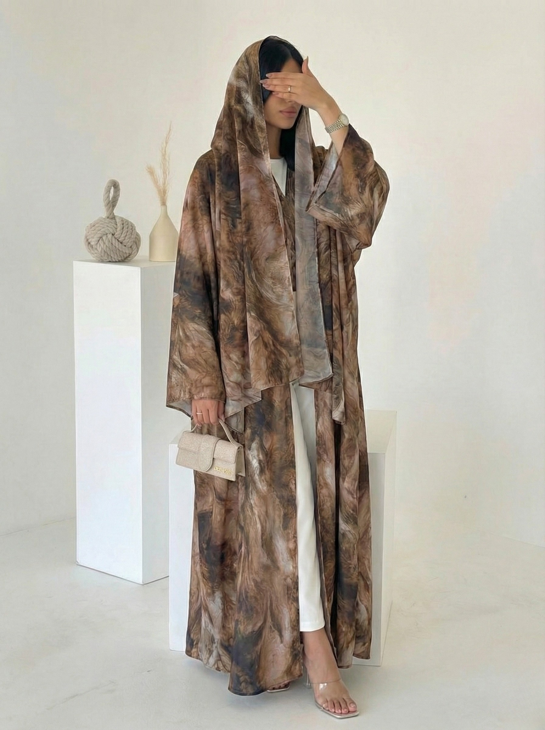 Elara Watercolor Abaya - Nour Modesty