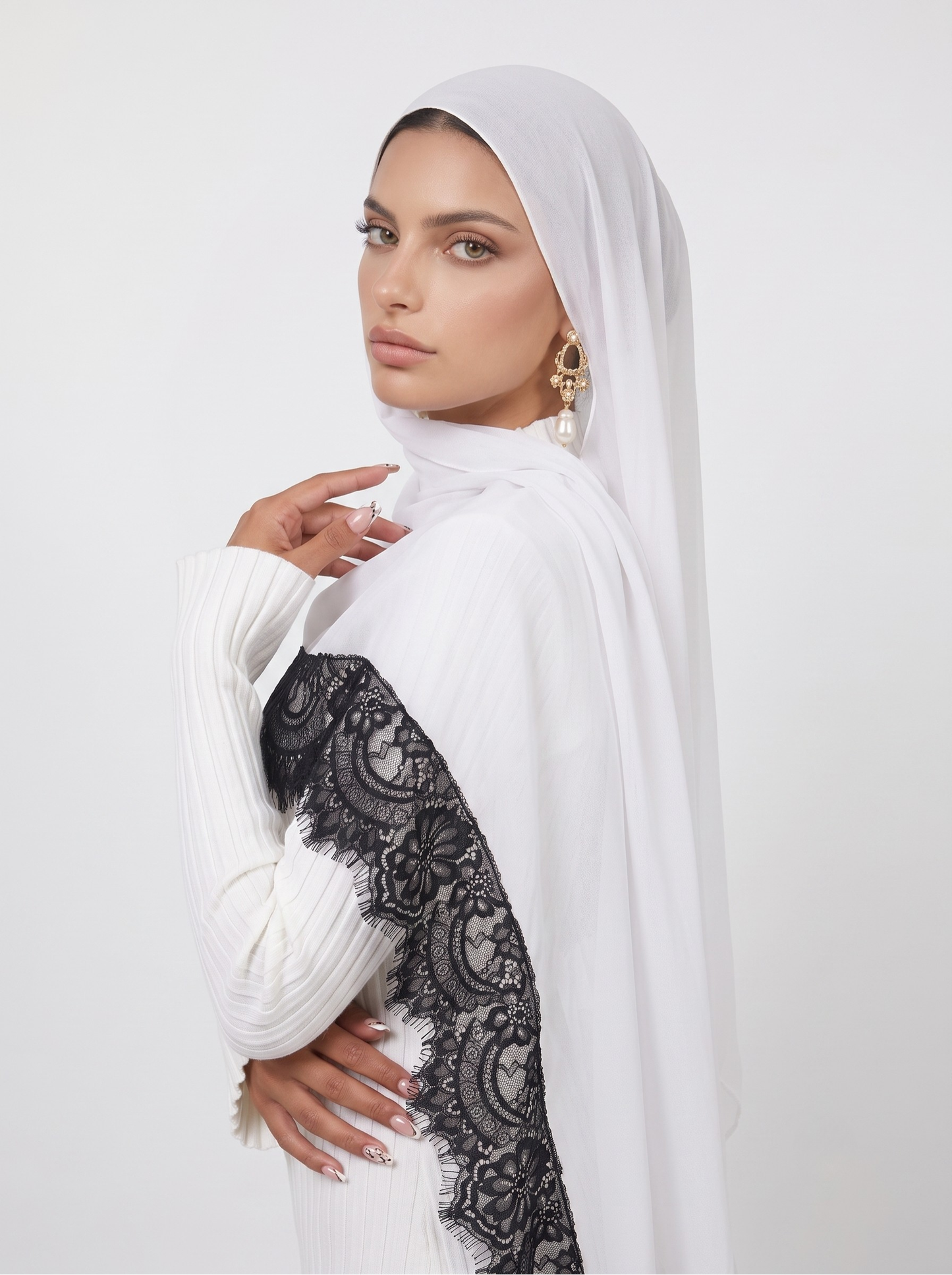 Lace Modal Hijab