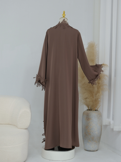 Amelie Lace Abaya Set - Nour Modesty