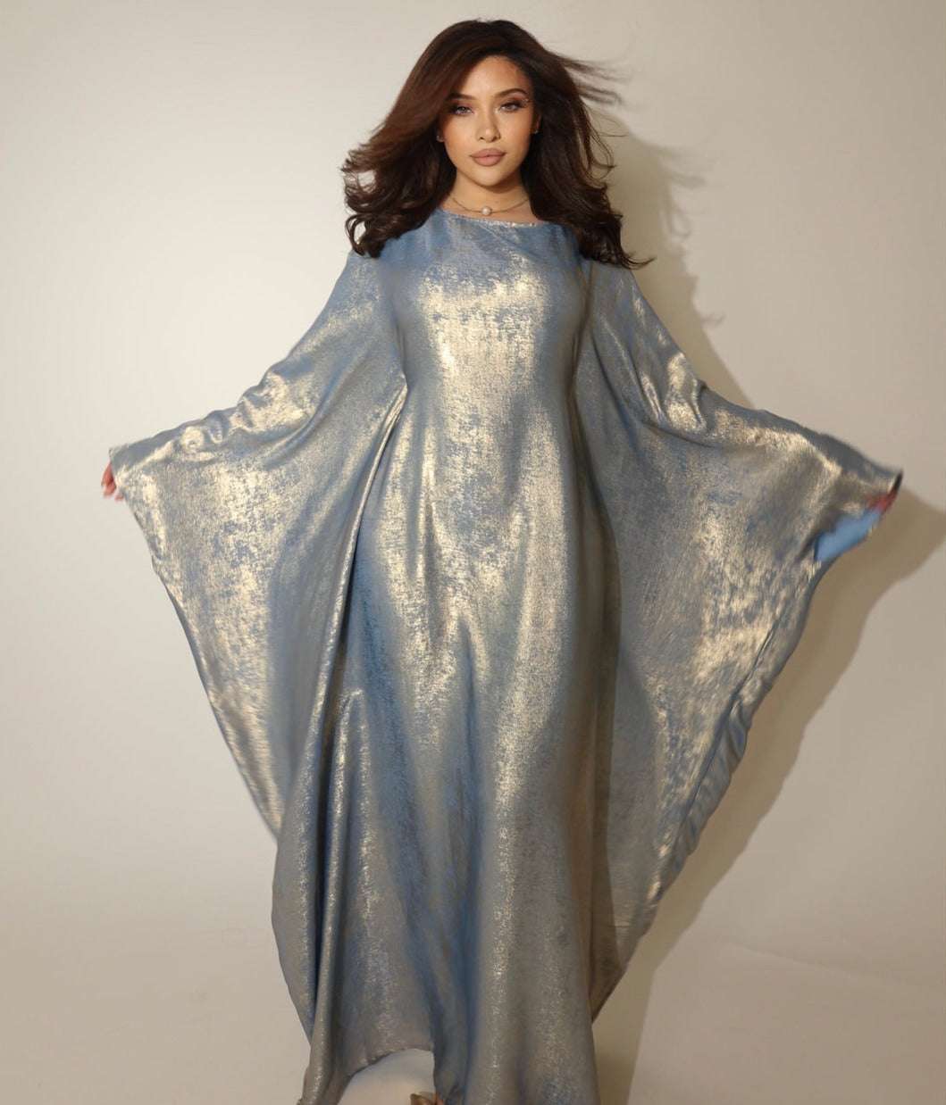 Luxury Butterfly Abaya Green