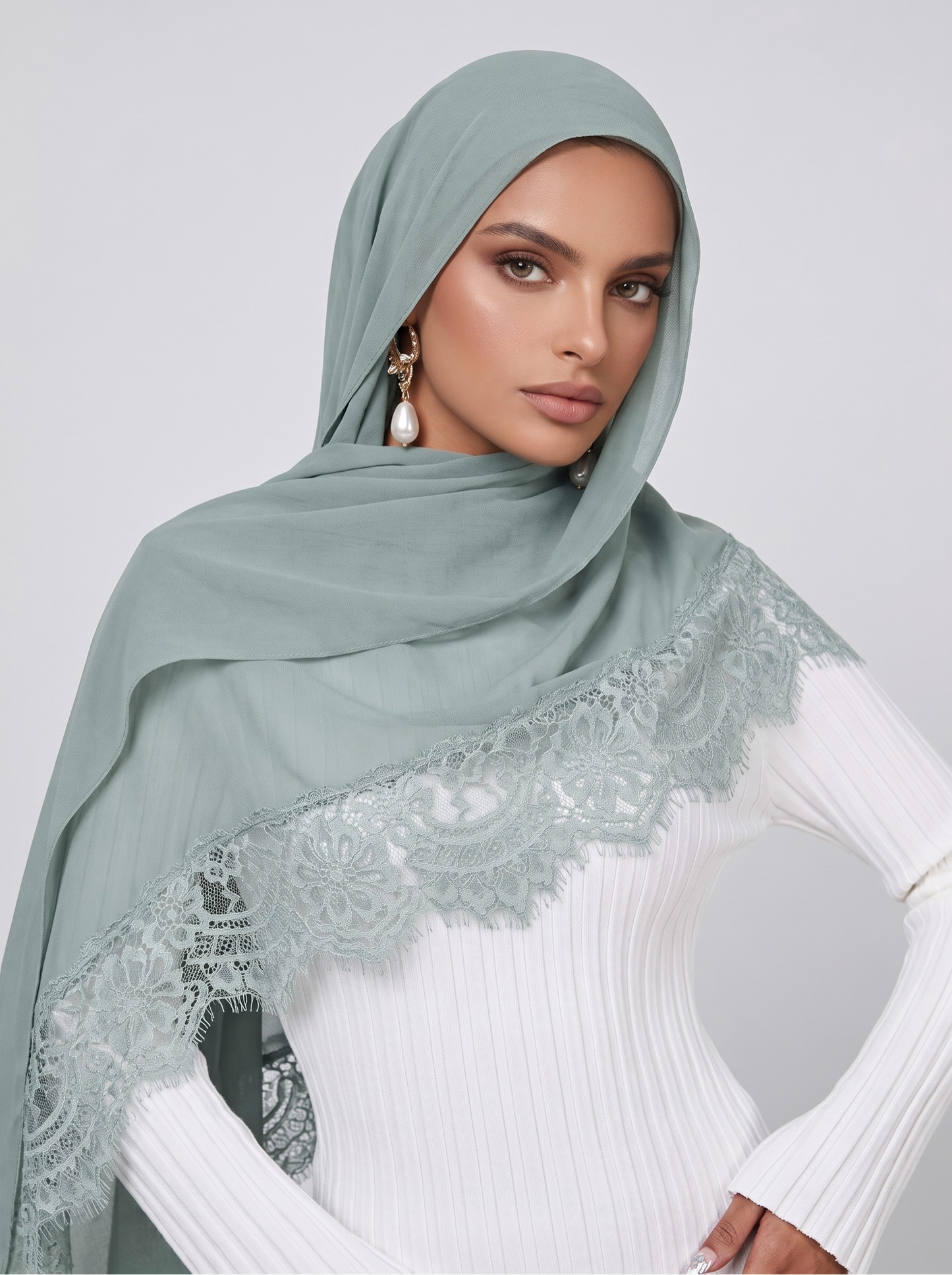 Lace Modal Hijab