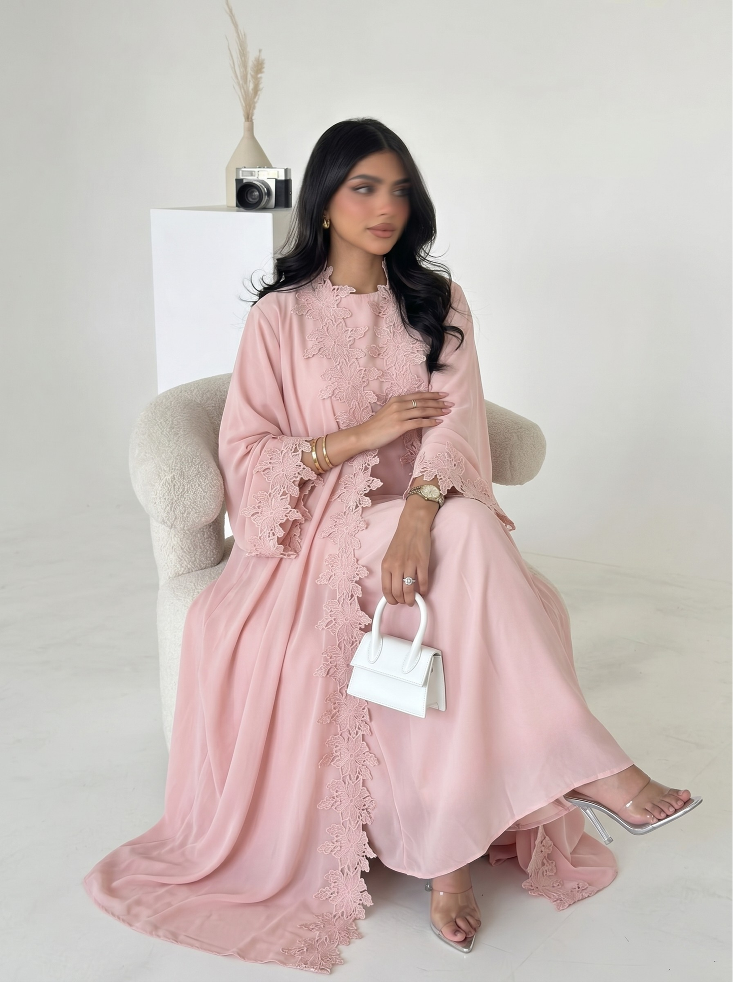 Amelie Lace Abaya Set - Nour Modesty