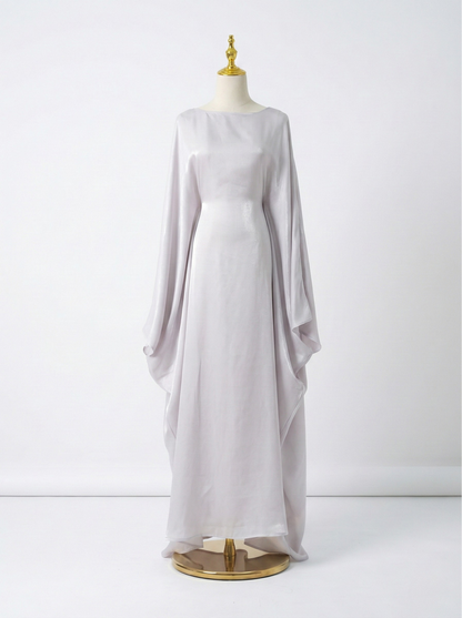 Shimmer Butterfly Abaya Pink - Nour Modesty