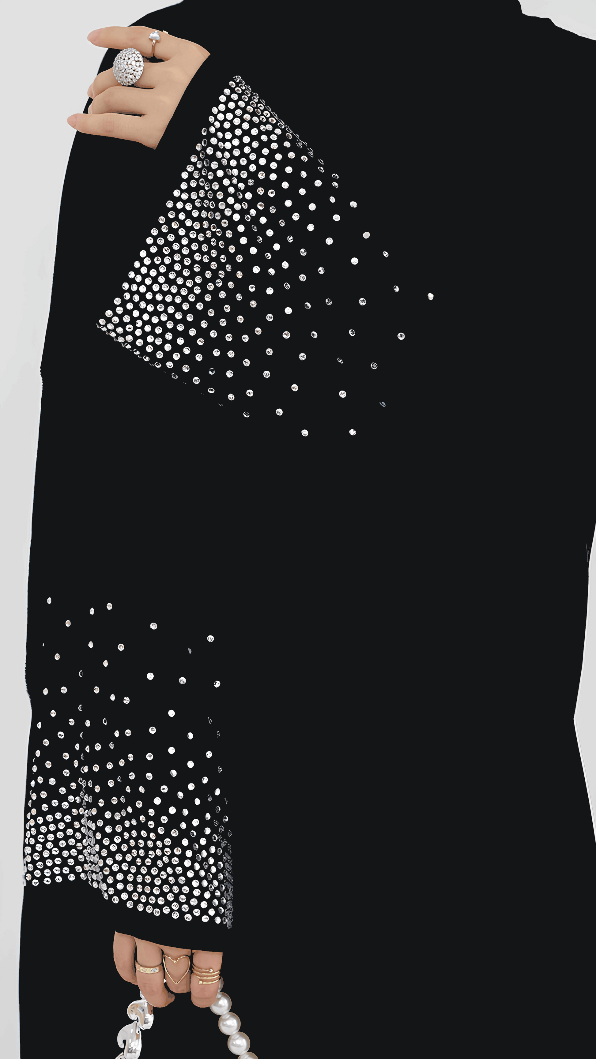 Jameela - Rhinestone Abaya (Copy) - Nourela