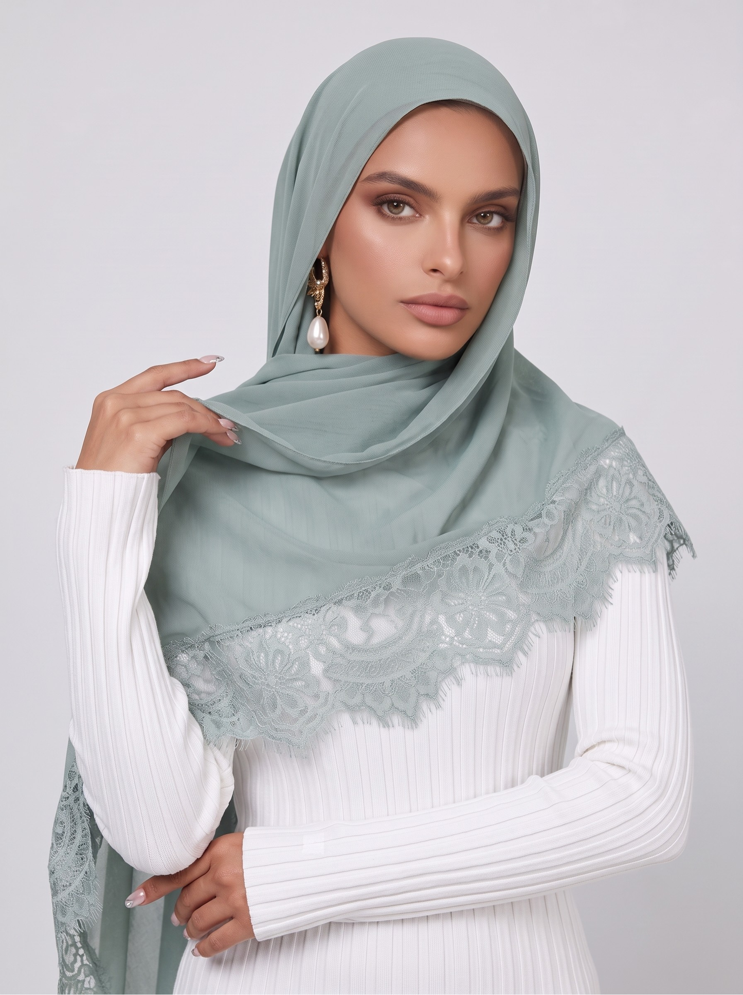 Lace Modal Hijab