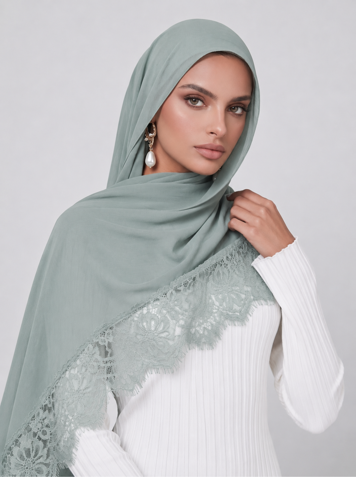 Lace Modal Hijab