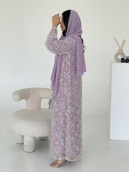 Safira Floral Abaya Set - Nour Modesty