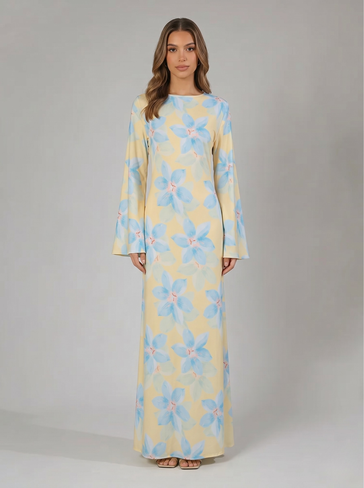 Sana Floral Maxi Dress - Nour Modesty